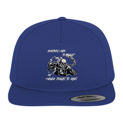 Sometimes I Ride to Forget but I Never Forget to Ride Fun Kappe Snapback Cap