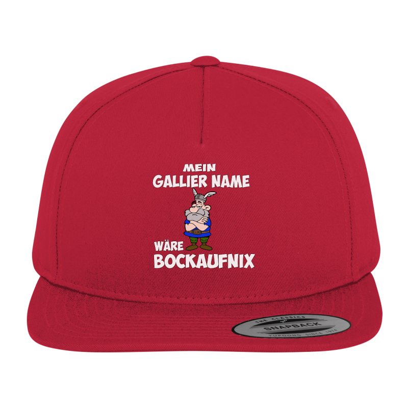 Mein Gallier Name wäre Bockaufnix Spruch Fun Kappe Snapback Cap