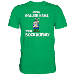 Mein Gallier Name wäre Bockaufnix Spruch Fun Herren T-Shirt Funshirt