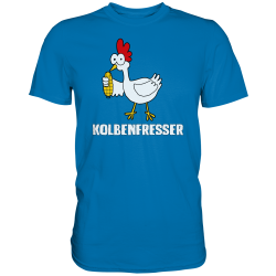 Der Kolbenfresser Huhn Mais Essen KFZ Motor Spruch Fun Herren T-Shirt Funshirt