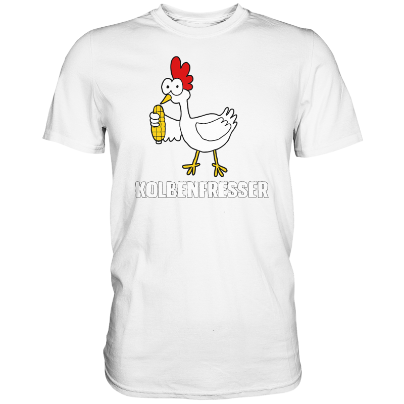 Der Kolbenfresser Huhn Mais Essen KFZ Motor Spruch Fun Herren T-Shirt Funshirt