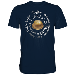 Kaffe Espresso Mokka Cappuccino Latte Fun Herren T-Shirt Funshirt
