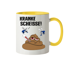 Kranke Scheisse Geschenk Spruch Spass Fun Tasse Becher Kaffeetasse