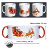 Frohe Weihnachten Santa Clause Rentier Schlitten Geschenk Fun Tasse Becher Kaffeetasse