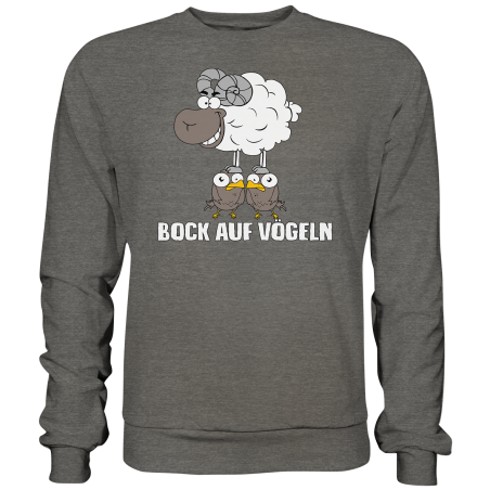 Bock auf Vögeln Sex Spass Geschenk Spruch Fun Sweatshirt Funshirt