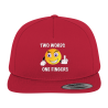 Two Words one Fingers Fuck You Spruch Geschenk Spass Fun Kappe Snapback Cap