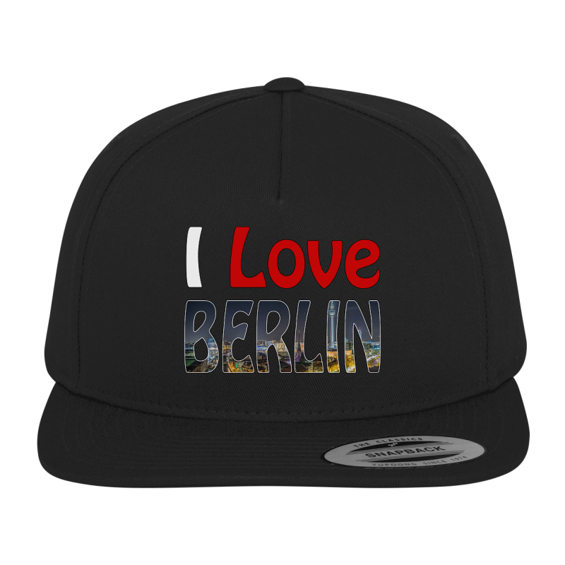 I Love Berlin Stadt Spruch Geschenk Spass Fun Kappe Snapback Cap