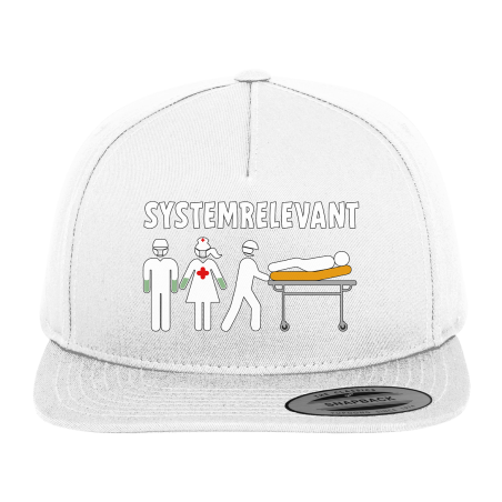 Pflege Krankenpflege Altenpflege Systemrelevant Corona Fun Kappe Snapback Cap